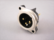Male XLR Chassis Mount Connector